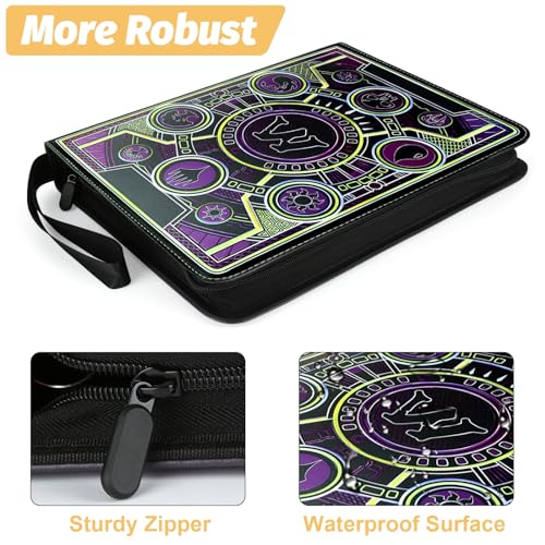 MTGPRO Purple 9-Pocket Card Binder Holds 720 Cards for Trading & Gaming Cards