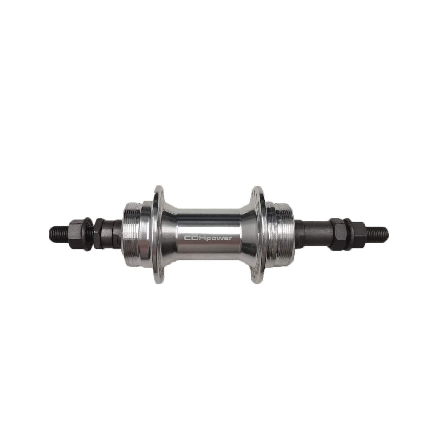 Bicycle Rear Hub 36 Hole, Double Thread, 135mm Width, Aluminum Alloy Bike Hub Bicycle Wheel Part (Silver)