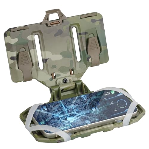 SIVIGEAR Tactical Molle Phone Holder CP for Plate Carrier Vest, Quick Release & Adjustable, Fits 4.7-6.7 Inch Smartphones