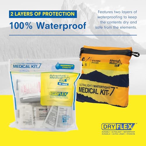 Adventure Medical Kits Ultralight Waterproof Emergency First Aid Kit for 3 People - Up to 3 Days
