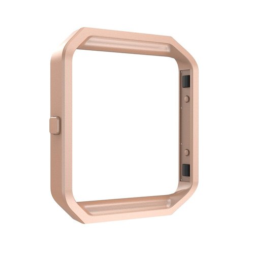 Simpeak Frame Compatible with Fitbit Blaze, Pack of 3,Stainless Steel Metal Frame Replacement for Fitbit Blaze, Black, Silver, Rose Gold