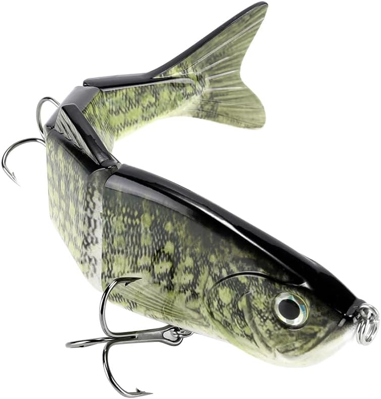 Skiennix 10-Inch Multi-Jointed Swimbait Fishing Lure - 4-Segment Giant Sinking Crankbait for Bass