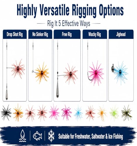 Sea Urchin Soft Plastic Lures for Freshwater & Saltwater Fishing – TPE Baits