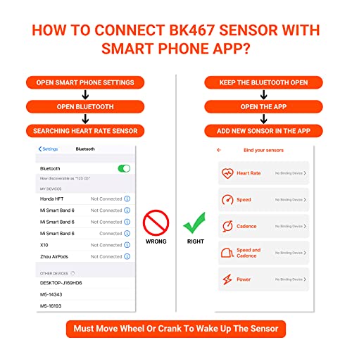 Wireless Bluetooth & ANT+ Cadence & Speed Sensor - 2 Pack