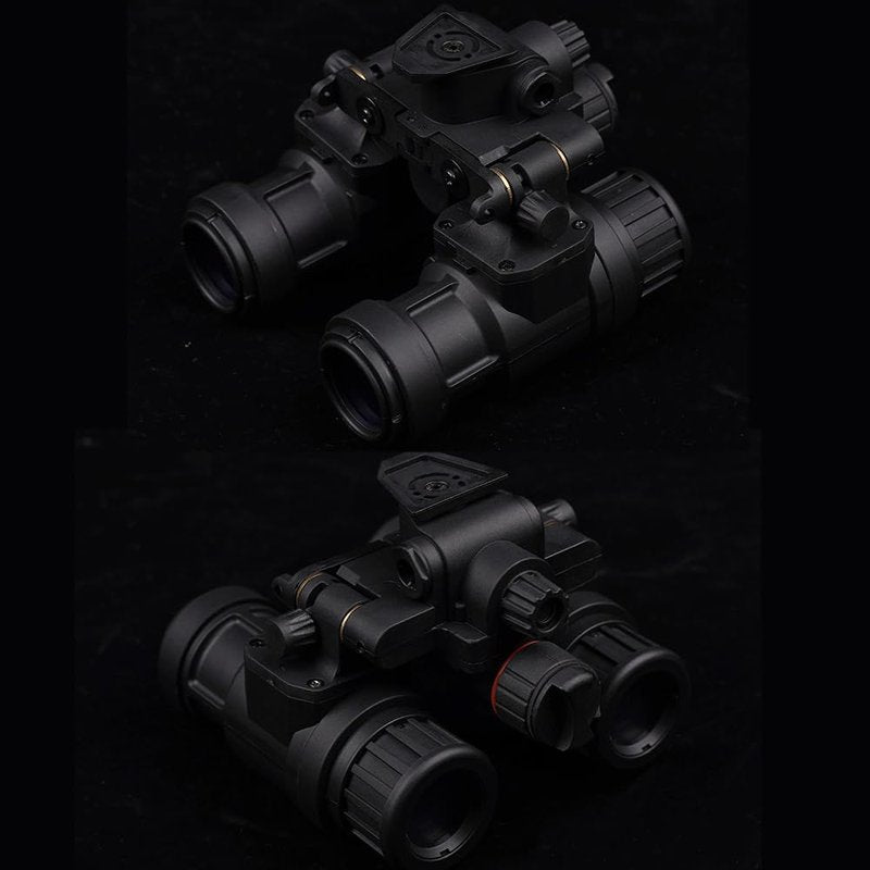 AN/PVS31 NVG Dummy Model,No Function Binocular Night Vision Goggle Model with Battery Case,for Tactical Hunting Cosplay