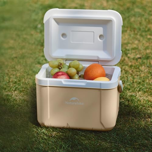 Naturehike 5.3-Quart Hard Cooler Ice Chest Brown | Insulated Outdoor Everyday