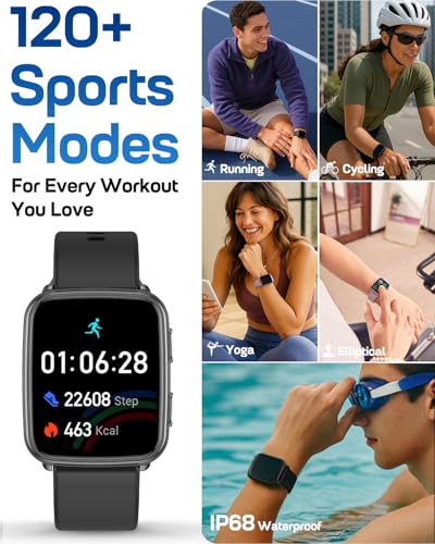 Fitness Tracker with Heart Rate, Blood Pressure & Sleep Monitor