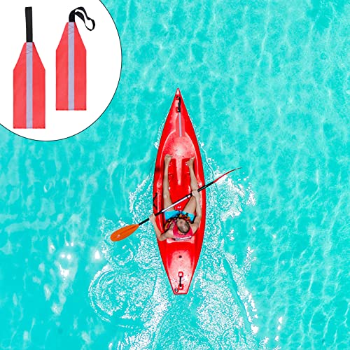 Kayak Safety Flag - Red Reflective Warning Flag - 2 Pcs
