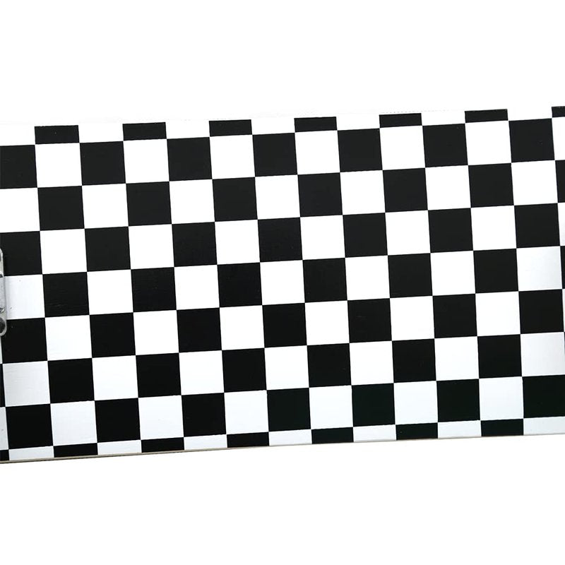 ANNEE 31x8 Inch Pro Skateboard Complete,7 Layer Canadian Maple Wood Double Kick Concave Skate Boards, Tricks Skateboards for Youths,Beginners,Girls,Boys,Kids,Teens,Adults (Black, White)