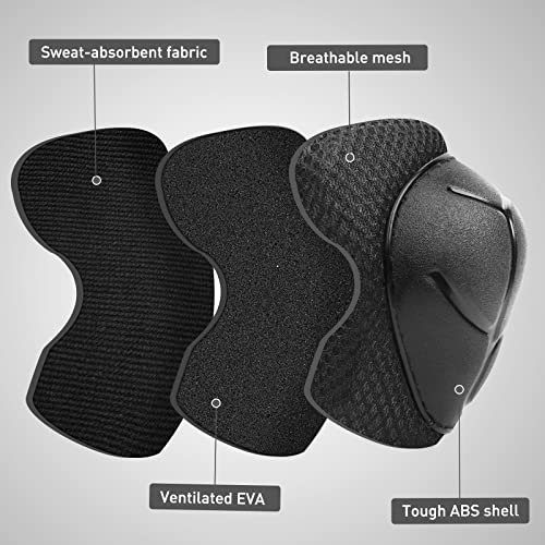 Kids Knee and Elbow Pads Protective Gear Set - Black, Small