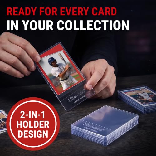 Trading Card Holders - 2-in-1 Semi Rigid Protector Sleeves, 25 Pack