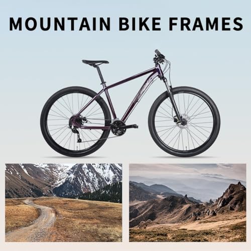 27.5/29er Mountain Bike Frame - Aluminum Hardtail Disc Brake - Purple 17"/19"