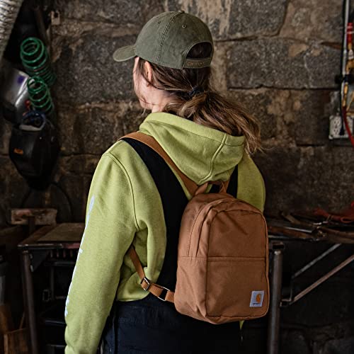 Carhartt Mini Backpack Black - Durable Water-Resistant Small Daypack, One Size