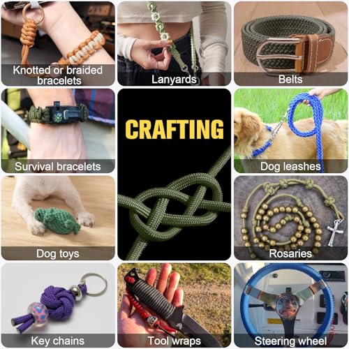 Heavy Duty Paracord Rope 750 lb - 100ft Army Green, 12-Strand