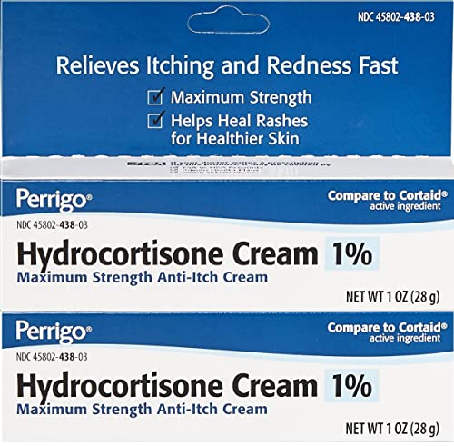 Hydrocortisone Cream 1 Percent, Maximum Strength Itch Relief - 1 Ounce