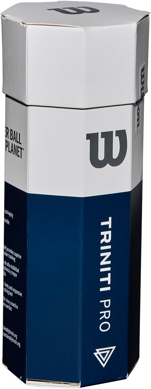 WILSON Triniti Pro Tennis Balls - High Performance, Eco-Friendly | Pack of 3, Bright Yellow