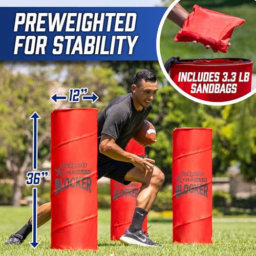 Multi-Sport Blocking Dummy Set - 3 Pop-Up Defenders for Training