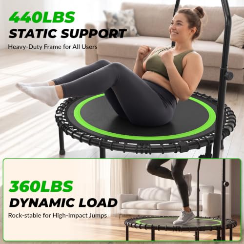 40" Mini Rebounder Trampoline - Foldable Indoor Exercise