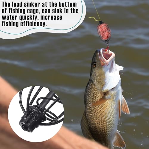 SiliFine 20g Black Method Feeders for Carp Fishing - Pack of 10