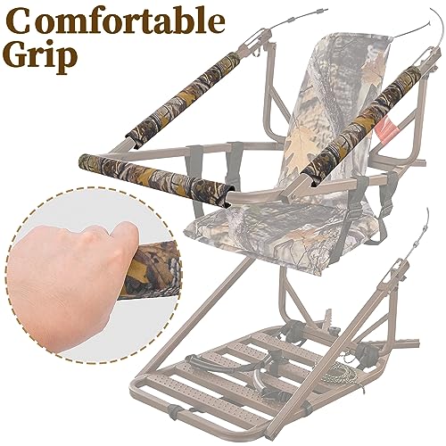 4 Pack Waterproof Camo Tree Stand Rail Pads for Hunting & Climbing Stands
