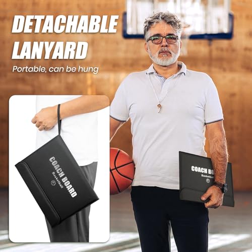 Foldable Basketball Coaching Board with Magnetic Markers