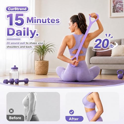20-Pound Figure-8 Resistance Band for Full-Body Workout & Toning