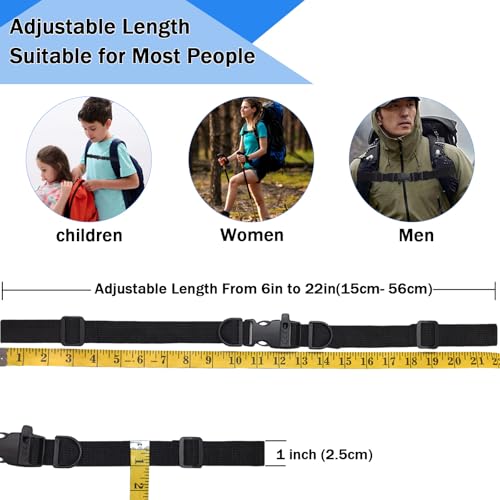 Adjustable Sternum Straps for Backpacks - 2 Pack