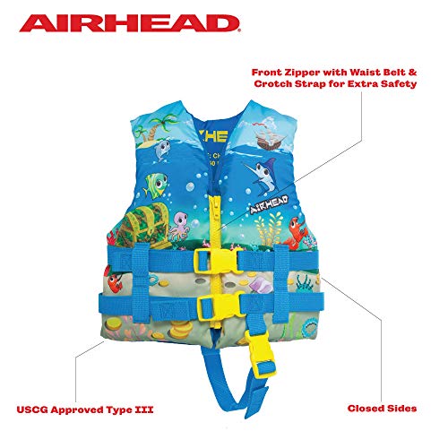 Child Life Jacket - USCG Approved PFD for Kids 30-50 lbs - Blue