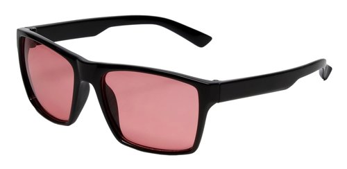 Calabria Sunglasses for Men & Women, Acetate Frame Black/FL-41 Pink Mirror, UV400 Protection, Classic Square Shades for Driving & Outdoor Sports | Model 787P