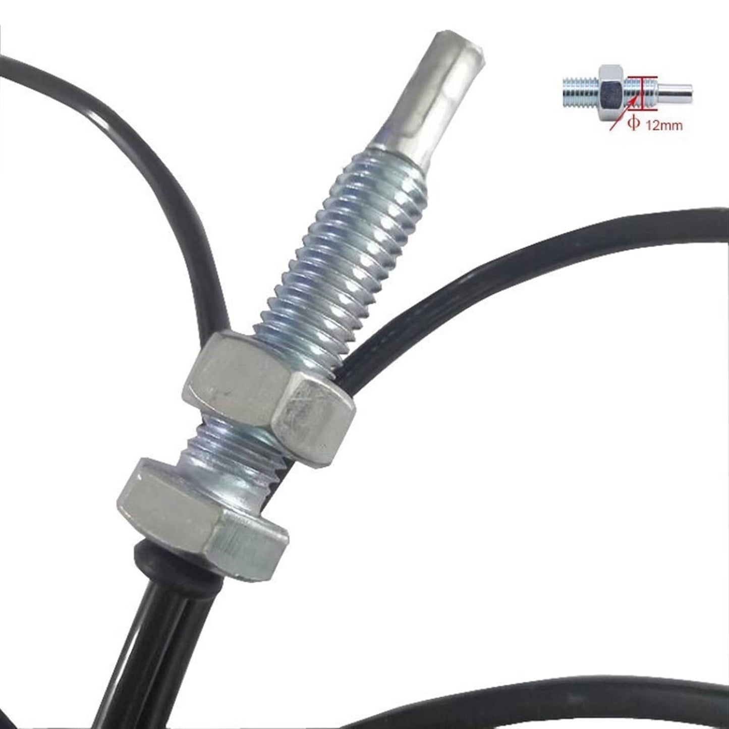 39-236 Inches Home Gym Replacement Cables Thick 0.2 Inches LAT Pulldown Cable for Fitness Cable Pulley Machine with Screw and Stopper Ball (196inch)
