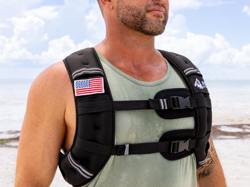 Roc Outdoors Weighted Vest - Rub-Free Technology for Men & Women | 5lb to 30lb Options for Fitness & Weight Loss