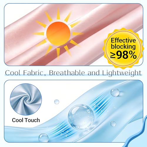 Sun Protection Face Mask & Neck Gaiter Scarf - Pink & Blue