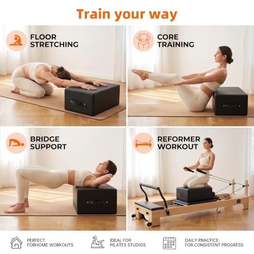 Lightweight Pilates Reformer Box - Non-Slip, Universal Fit