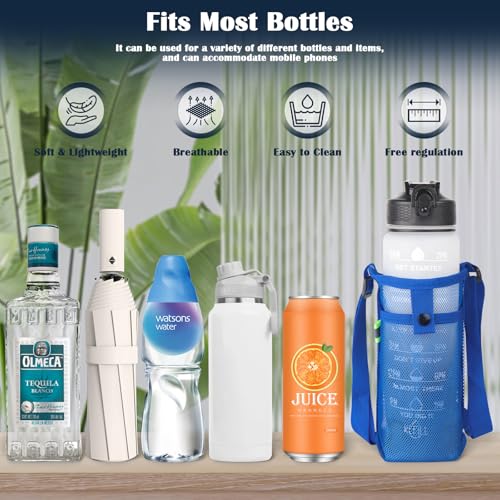 2-Pack Portable Water Bottle Holder with Adjustable Strap