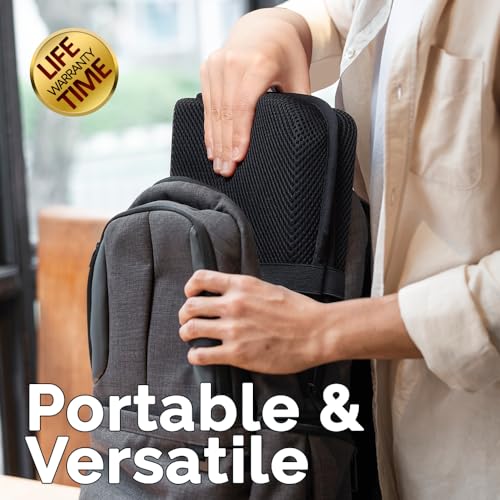 Travel Seat Cushion - Compact, Foldable Ergo-Gel Design