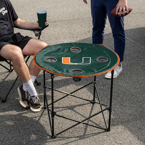 NCAA Unisex Round Table - Miami Florida Hurricanes