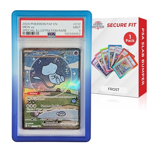 PSA Slab Bumper - Secure Fit TPU Protector for Graded Cards, Frost - 1 Pack
