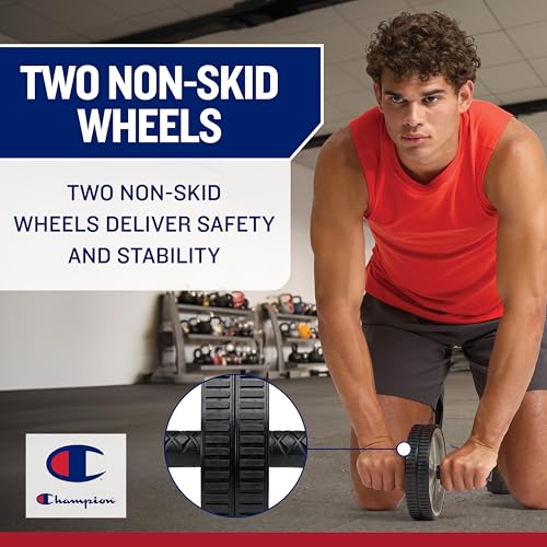 Ab Roller Wheel with Dual Non-Skid Wheels - Lightweight Core Trainer