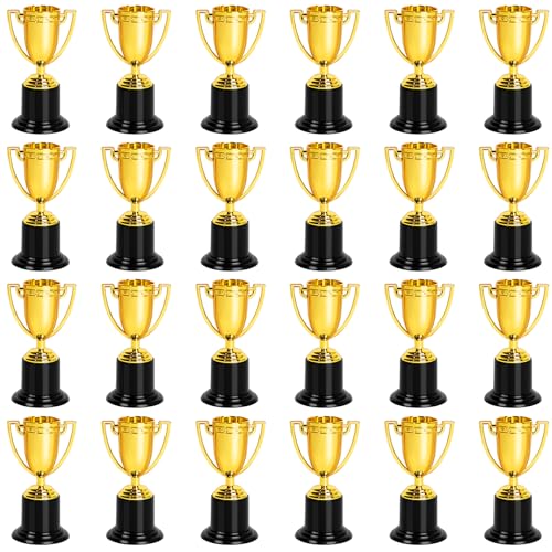 4-Inch Mini Gold Award Trophy Cups - Set of 24 for Parties & Competitions