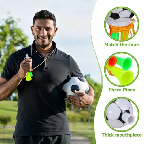 10Pcs Mini Vuvuzela Stadium Horns - Loud Cheer Noisemakers