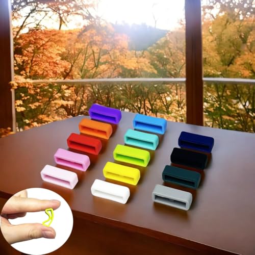 Silicone Fastener Rings for Wristband Protectors - 14-Pack