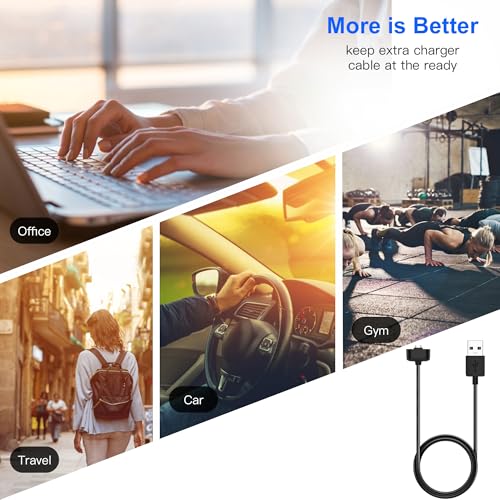 Replacement Charger Cable for Amazfit Band 7 - 2 Pack, 3.3ft