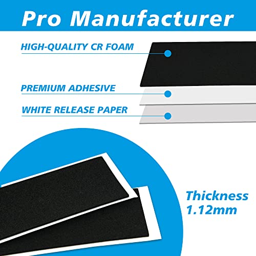 30Pcs Fingerboard Grip Tape - 38mm x 110mm Foam Sheets