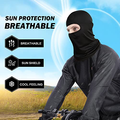 Balaclava Face Mask for Men - Cooling Protection - Large Black