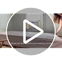 Off White Laolitou Waterproof Linen Tablecloth 52x70 inch for 4-5 Foot Tables