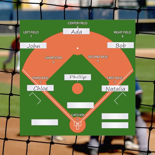 30 Magnetic Strips for Baseball Lineup Board - 0.5 x 2.35 Inch