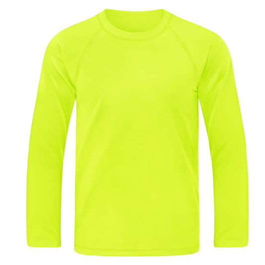 BROWNKNOT Boys UPF 50+ Rash Guard Long Sleeve Swim Shirt
