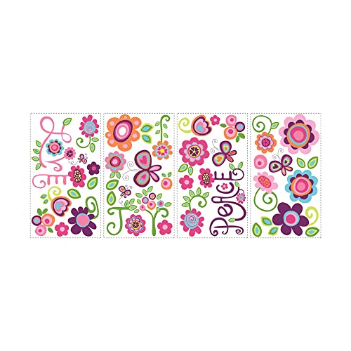 RoomMates RMK1649SCS Love, Joy, and Peace Quote Peel and Stick Wall Decals 10 inch x 18 inch