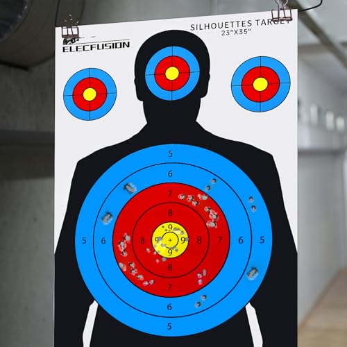 23x35 Inch Silhouette Shooting Targets - 10 Pack for Range Use