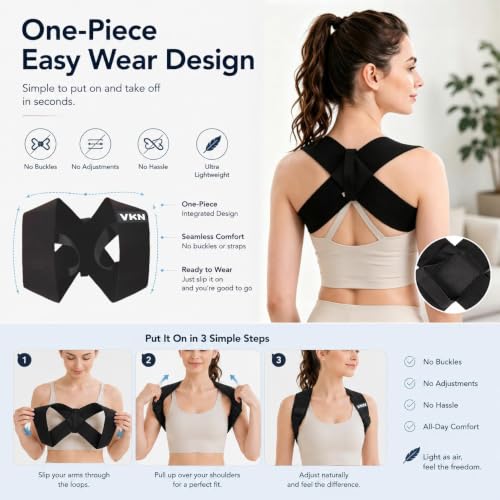 Posture Corrector Back Brace for Men & Women - Size M